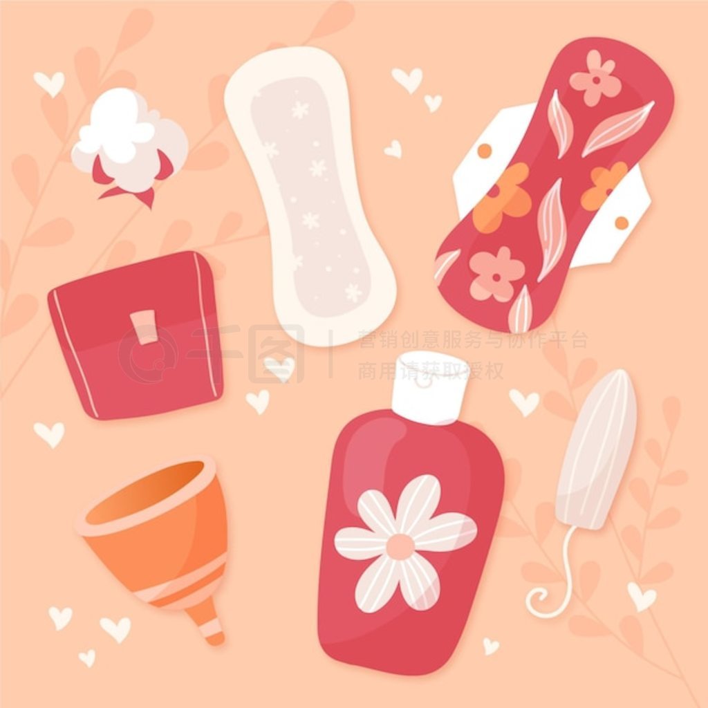 女性卫生用品插图
